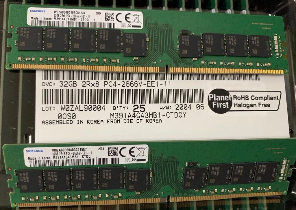 SAMSUNG M391A4G43MB1-CTD 32GB DDR4 2666MHz 2Rx8 PC4-21300 ECC