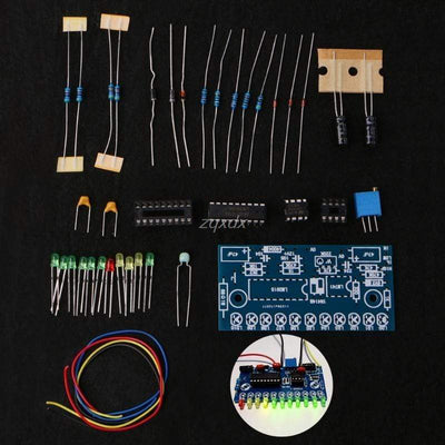 LM3915 10 LED Audio Level Indicator DIY VU Meter Preamp Power Amplifier Indicate Z07 Drop ship