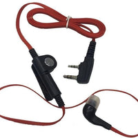 Red earpiece 2 pin K plug for baofeng kenwood puxing