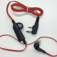 Red earpiece 2 pin K plug for baofeng kenwood puxing