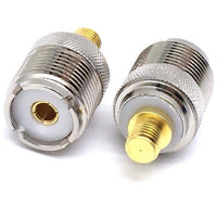 JX connector 2pcs RF Adapter PL259 SO239 to SMA male female for Motorola GP88S GP68 GP2000 GP328 GP338 Coaxial Cable Adapter