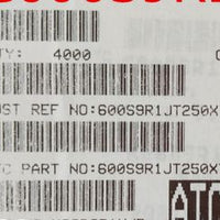 600S9R1JT250XT ATC600S9R1JT250XT 9.1PF 250V 0603 COO:USA