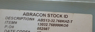 ABRACON	ABS13-32.768KHZ-T	crystals