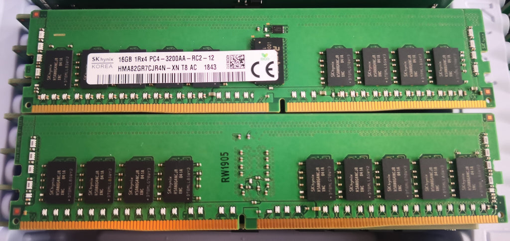 SK Hynix HMA82GR7CJR4N-XN DDR4 16GB 3200mhz PC4-25600 CL22 Ecc Registe ...