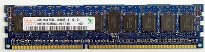 Hynix HMT351R7BFR4A-H9 4GB DDR3 1333MHz PC3-10600 ECC Registered CL9 240-Pin DIMM 1.35V memory module for Server