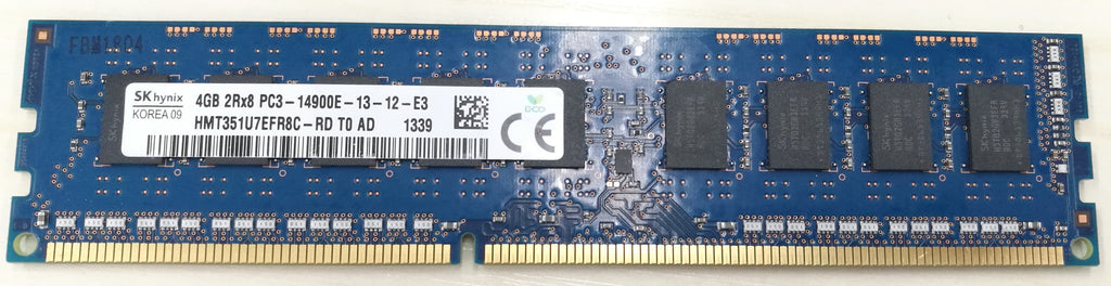 SK HYNIX HMT351U7EFR8C-RD 4GB DDR3 1866MHz PC3-14900 ECC Unbuffered CL13 240-Pin DIMM Server memory Ram