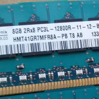 Hynix HMT41GR7MFR8A-PB 8GB DDR3 1600MHz PC3-12800 ECC Unbuffered CL11 240-Pin DIMM memory module for Server