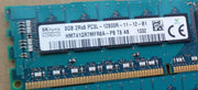 Hynix HMT41GR7MFR8A-PB 8GB DDR3 1600MHz PC3-12800 ECC Unbuffered CL11 240-Pin DIMM memory module for Server