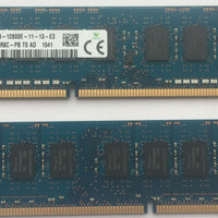 HMT41GU7BFR8C-PB SKHynix DDR3 8GB 1600Mhz PC3-12800 ECC Unbuffered CL11 240-Pin DIMM Memory Module for Server