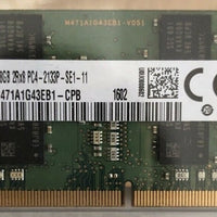 SAMSUNG M471A1G43EB1-CPB DDR4 8GB 2133mhz PC4-17000 2RX8 288Pin 1.2V CL15 unbuffered SO-DIMM non-ECC Memory Module For Laptop