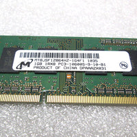 Micron MT8JSF12864HZ-1G4F1 DDR3 1GB 1333Mhz 1Rx8 PC3-10600 DDR3-1333MHz non-ECC Unbuffered CL9 204-Pin SoDimm Memory module for Laptop