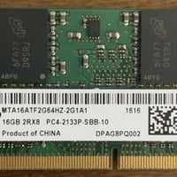 Micron MTA16ATF2G64HZ-2G1A1 DDR4 2133 16GB 2RX8 PC4-2133P SODIMM  For Laptop