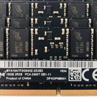 Micron DDR4 16G 2RX8 PC4-2400T-SE1-11 SO-DIMM MTA16ATF2G64HZ-2G3B2 for Laptop - a2zmemory