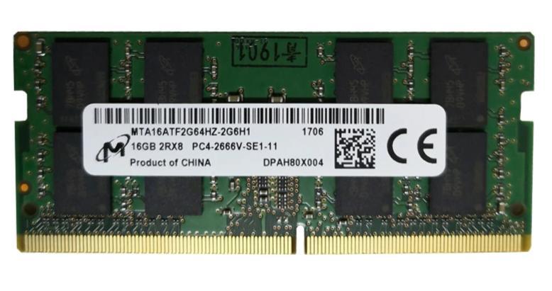 Micron MTA16ATF2G64HZ-2G6H1 16G 2Rx8 DDR4 2666 PC4-2666V For Laptop - a2zmemory