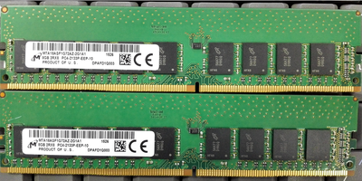 MICRON MTA18ASF1G72AZ-2G1A1 DDR4 8GB 2133Mhz 2Rx8 PC4-17000 DDR4-2133MHz ECC Unbuffered CL15 288-Pin DIMM 1.2V Memory module for Server