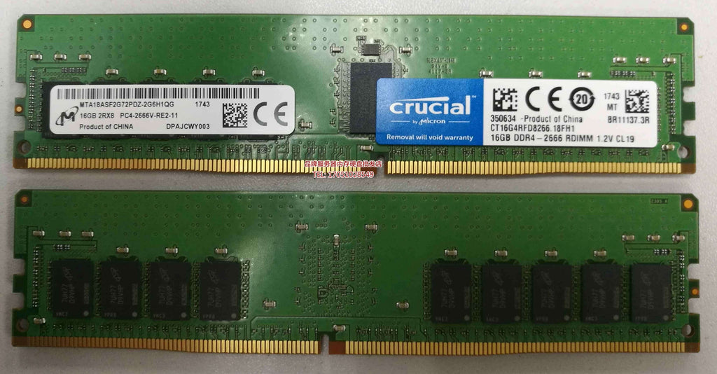 Micron 16GB DDR4-2666 ECC SODIMM 2Rx8 CL19 | MTA18ASF2G72HZ-2G6E4R 