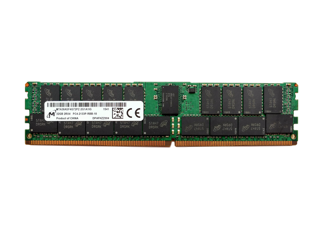 MICRON MTA36ASF4G72PZ-2G1A1 DDR4 32GB 2133Mhz 2Rx4 PC4-17000 DDR4-2133MHz Registered ECC CL15 288-Pin LRDIMM 1.2V Memory module for Server