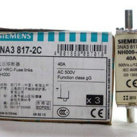 Siemens 3NA3817-2C 3NA3 NH000 40A